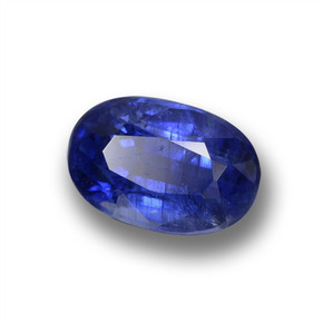 Cianita azul natural de 1,11 ct, corte óvalo, VS-SI