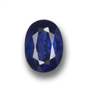 Cianita Azul oscuro natural de 1.08 ct, Corte Óvalo, VS-SI