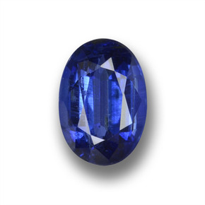 Cianita azul natural de 1,09 ct, corte óvalo, VS-SI