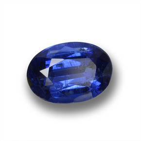 Cianita azul natural de 1,09 ct, corte óvalo, VS-SI
