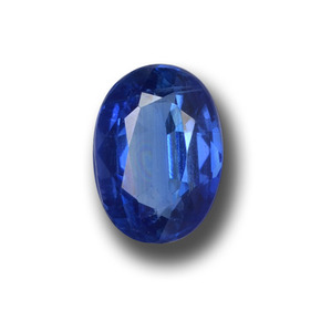 Cianita azul natural de 1,19 ct, corte óvalo, VS-SI