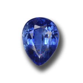 Cianita azul natural de 2,76 ct, en forma de pera, VS-SI