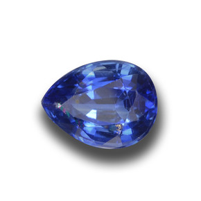 Cianita azul natural de 2,76 ct, en forma de pera, VS-SI