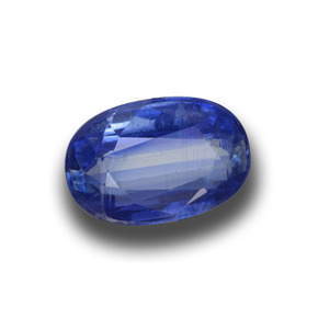 Cianita azul natural de 2,01 ct, corte óvalo, VS-SI