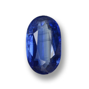 Cianita azul natural de 1,61 ct, corte óvalo, VS-SI
