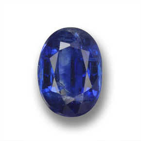 Cianita Azul oscuro natural de 1.30 ct, Corte Óvalo, VS-SI