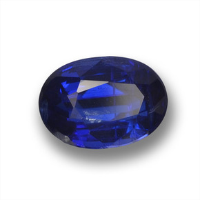 Cianita azul natural de 1,01 ct, corte óvalo, VS-SI
