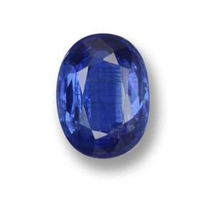 Cianita azul natural de 0,92 ct, corte óvalo, VS-SI