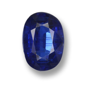 Cianita azul natural de 0,99 ct, corte óvalo, VS-SI