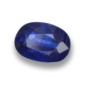 Cianita azul natural de 0,99 ct, corte óvalo, VS-SI