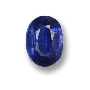 Cianita azul natural de 0,79 ct, corte óvalo, VS-SI