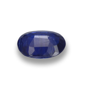 Cianita azul natural de 0,79 ct, corte óvalo, VS-SI