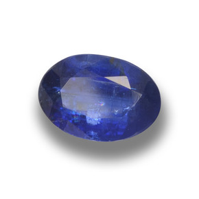 Cianita Azul oscuro natural de 1.22 ct, Corte Óvalo, VS-SI