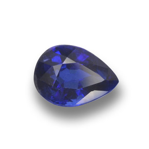 Cianita Azul oscuro natural de 1.02 ct, En forma de pera, VS-SI