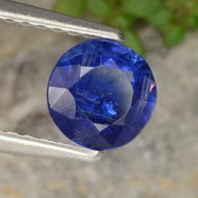 Cianita azul natural de 0,82 ct, corte redondo, VS-SI
