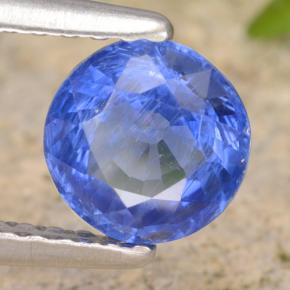Cianita azul natural de 0,93 ct, corte redondo, VS-SI