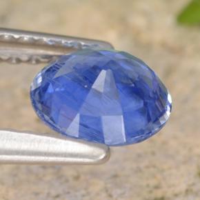 Cianita azul natural de 0,93 ct, corte redondo, VS-SI