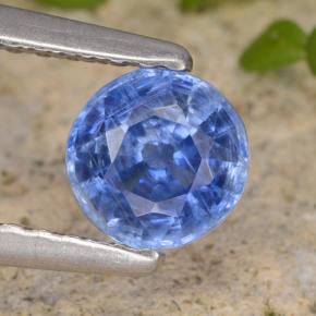 Cianita Azul natural de 0.71 ct, Corte Redondo, VS-SI