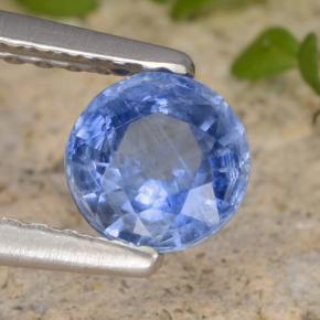 Cianita Azul natural de 0.71 ct, Corte Redondo, VS-SI