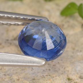Cianita Azul natural de 0.71 ct, Corte Redondo, VS-SI