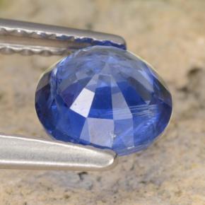 Cianita azul natural de 0,98 ct, corte redondo, VS-SI