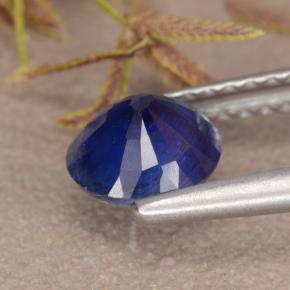 Cianita azul natural de 1,02 ct, corte redondo, VS-SI
