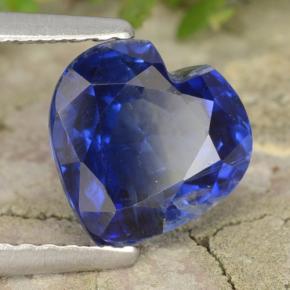 Cianita azul natural de 2,11 ct, forma de corazón, VS-SI