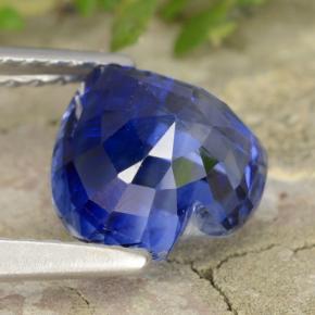 Cianita azul natural de 2,11 ct, forma de corazón, VS-SI