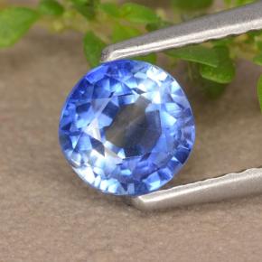 Cianita Azul natural de 0.76 ct, Corte Redondo, VS-SI