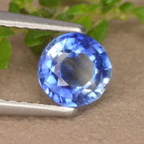 Cianita Azul natural de 0.76 ct, Corte Redondo, VS-SI