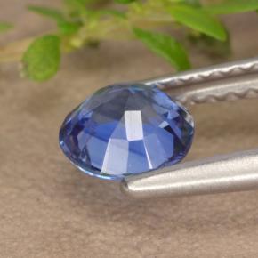 Cianita Azul natural de 0.76 ct, Corte Redondo, VS-SI