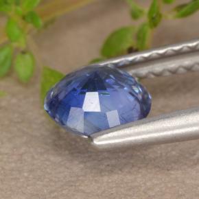 Cianita azul natural de 0,81 ct, corte redondo, VS-SI