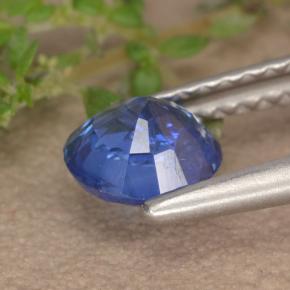 Cianita azul natural de 0,91 ct, corte redondo, VS-SI