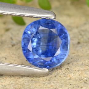 Cianita Azul natural de 0.74 ct, Corte Redondo, VS-SI