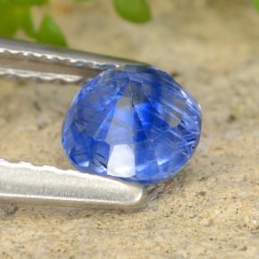 Cianita Azul natural de 0.74 ct, Corte Redondo, VS-SI