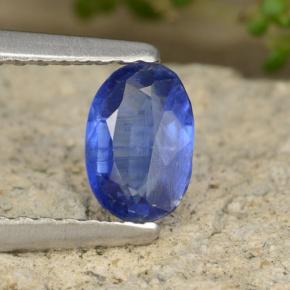 Cianita azul natural de 0,57 ct, corte óvalo, VS-SI