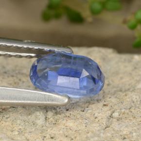 Cianita azul natural de 0,57 ct, corte óvalo, VS-SI