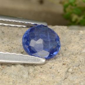Cianita azul natural de 0,54 ct, corte redondo, VS-SI