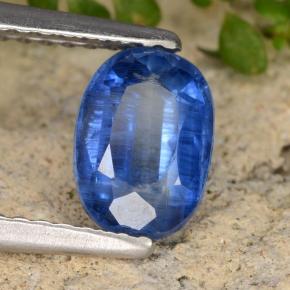 Cianita azul natural de 1,27 ct, corte óvalo, SI