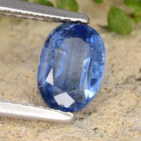 Cianita azul natural de 1,06 ct, corte óvalo, SI