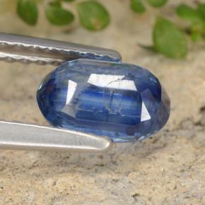 Cianita azul natural de 1,06 ct, corte óvalo, SI