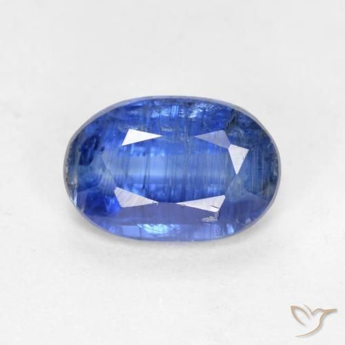 0.95ct Natural Azul aciano cianita, Ovalada, SI