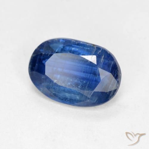 Cianita Azul oscuro natural de 0.98 ct, Ovalada, SI