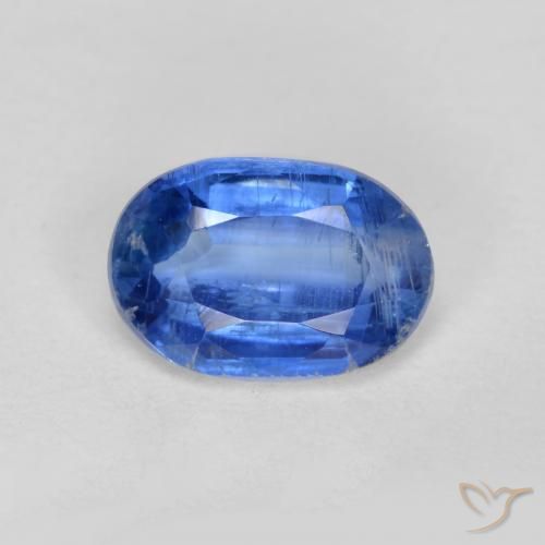 1.07ct Natural Azul oscuro cianita, Ovalada, SI