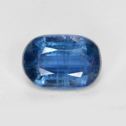 Cianita azul natural de 1,18 ct, corte óvalo, SI