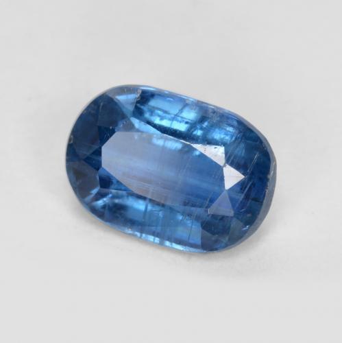 Cianita azul natural de 1,18 ct, corte óvalo, SI