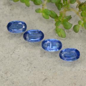 Gemas de cianita azul natural de 1,50 ct, corte óvalo, SI