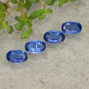 Gemas de cianita azul natural de 1,50 ct, corte óvalo, SI