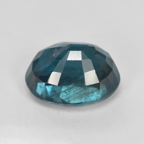 Cianita turquesa natural de 4,17 ct, corte óvalo, VS