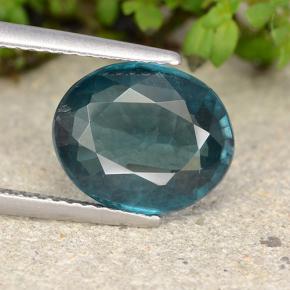 Cianita Verde azul oscuro natural de 4.14 ct, Corte Óvalo, VS